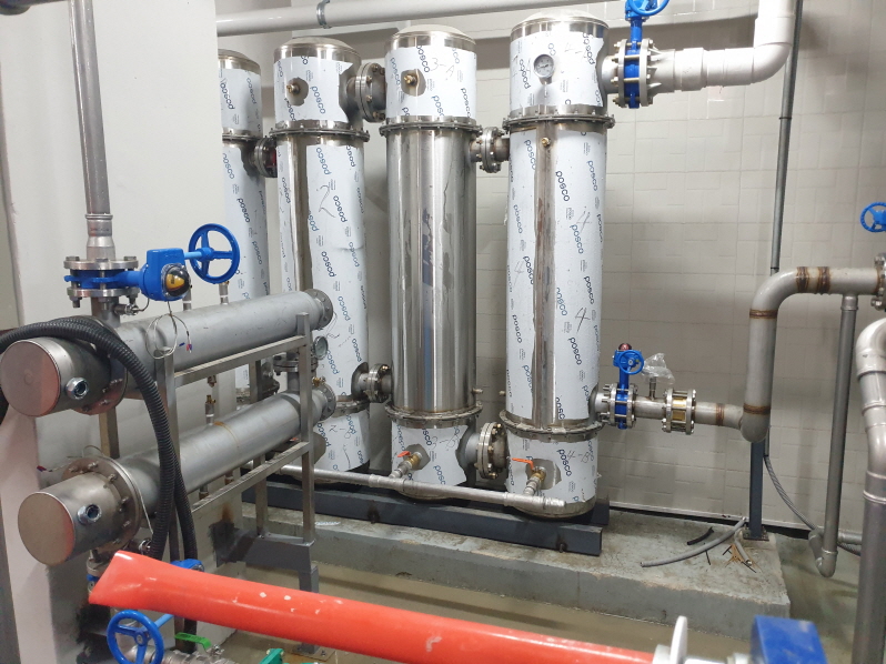 폐수열 회수기 4단 시리즈 에너지 절약 시스템